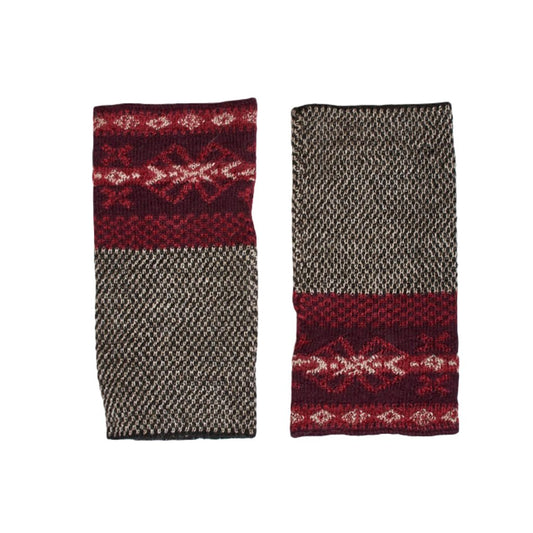 Elegante Pulswärmer aus Alpaka mit Daumenloch - Mein-Alpaka-Shop.de