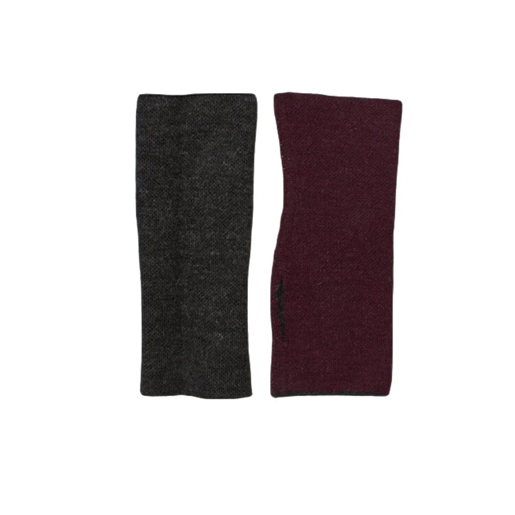 Wendbare Pulswärmer mit Daumenloch - Mein-Alpaka-Shop.de