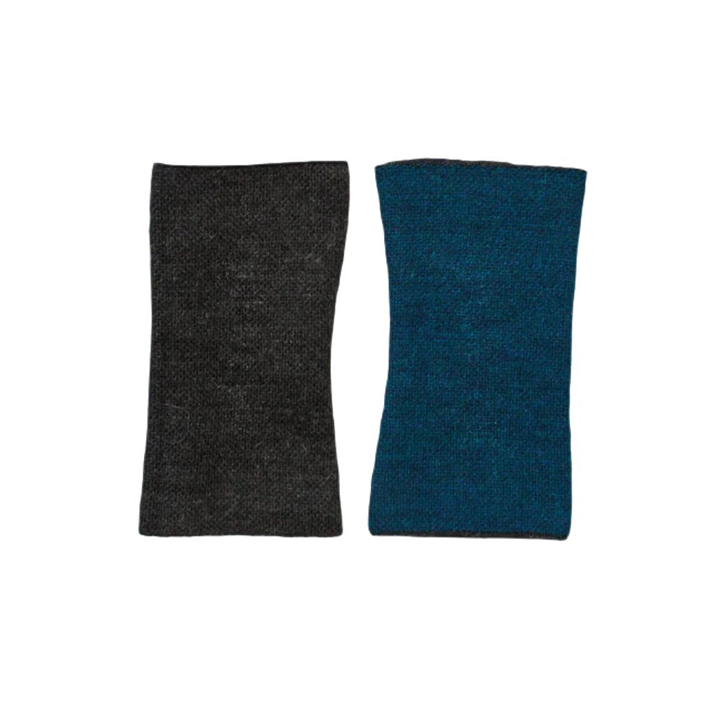 Kurze wendbare Armstulpen aus Alpakawolle - Mein-Alpaka-Shop.de
