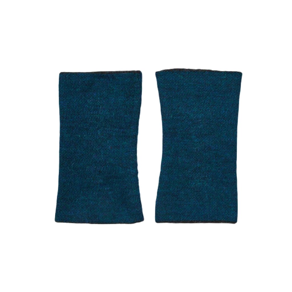 Kurze wendbare Armstulpen aus Alpakawolle - Mein-Alpaka-Shop.de