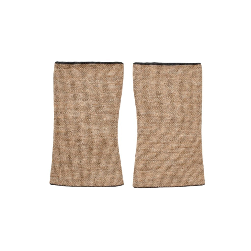 Kurze wendbare Armstulpen aus Alpakawolle - Mein-Alpaka-Shop.de