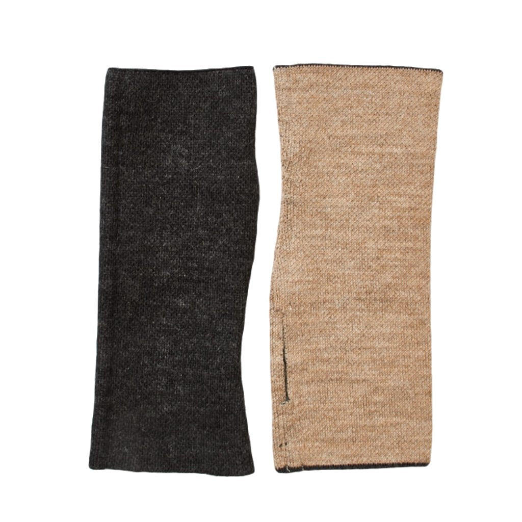 Wendbare Pulswärmer mit Daumenloch - Mein-Alpaka-Shop.de