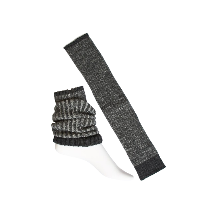 Beinstulpen im Rippstrick aus Babyalpaka mit tollen