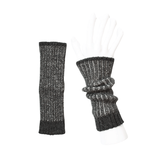 Zweifarbige Pulswärmer - Handstulpen aus Baby-Alpaka - Mein-Alpaka-Shop.de