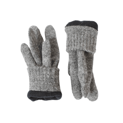 Gefütterte Finger-Handschuhe mit Alpaka-Wolle