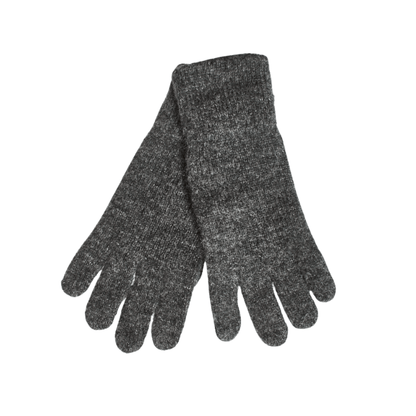 Vielseitige und robuste Alpaka-Fingerhandschuhe mit Leder-Handfläche