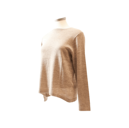 Damen-Pullover aus 100 % Baby-Alpaka mit Rundhals-Ausschnitt