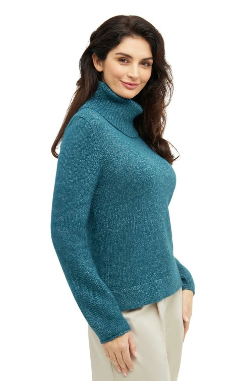 Kuscheliger Rollkragen-Pullover aus Alpaka-Merino-Mix - Mein-Alpaka-Shop.de