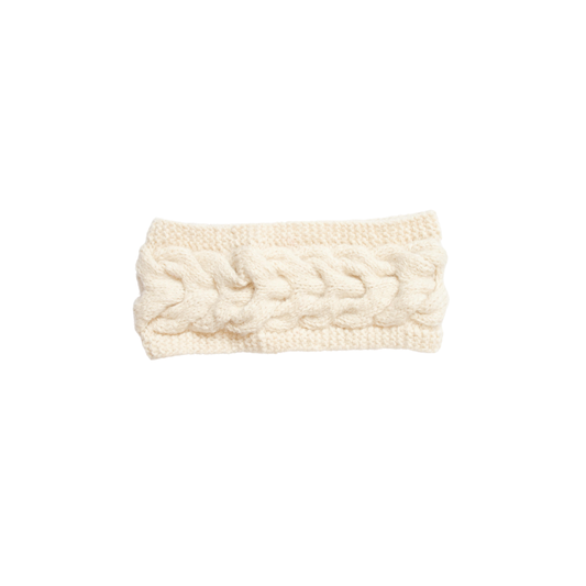 Stirnband aus 100 % naturbelassener Baby-Alpaka-Wolle