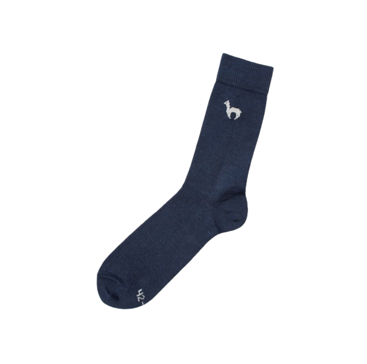 Leichte Alpaka-Socken für jeden Tag - blau / 36 - 38