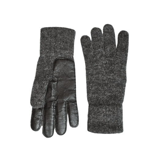 Vielseitige und robuste Alpaka-Fingerhandschuhe mit Leder-Handfläche