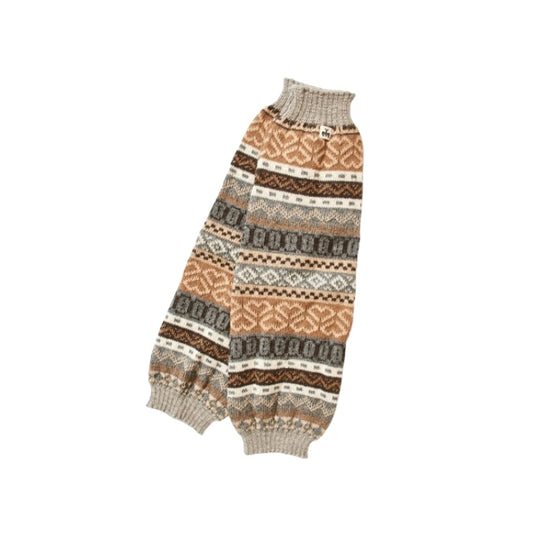 Beinstulpen aus reinem Babyalpaka mit tollem Muster - Mein-Alpaka-Shop.de