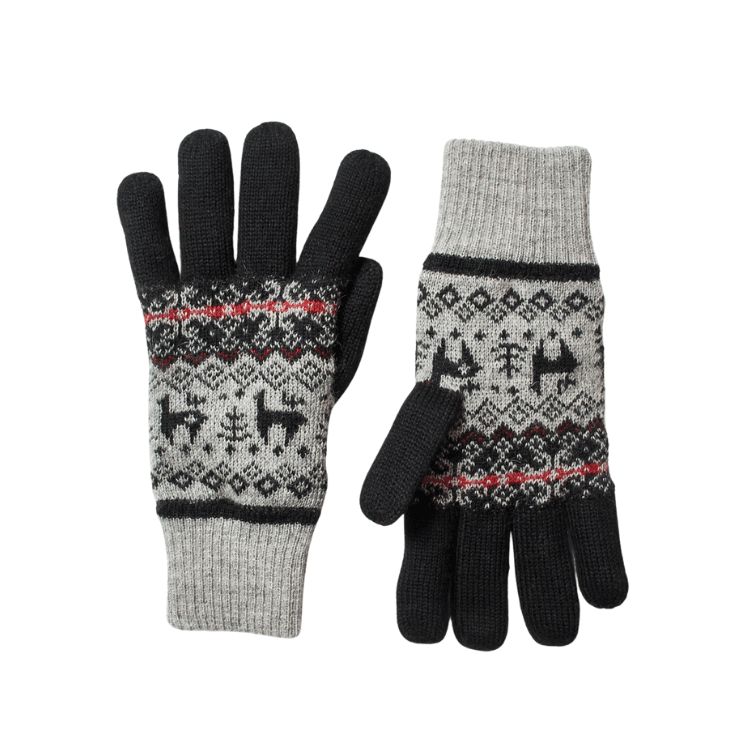 Gefütterte Fingerhandschuhe mit tollem Muster für Damen und Herren