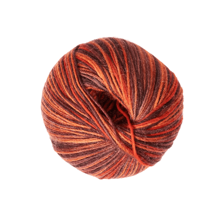 Sockenwolle mit Alpaka-Woll-Anteil für farbenfrohe Strümpfe