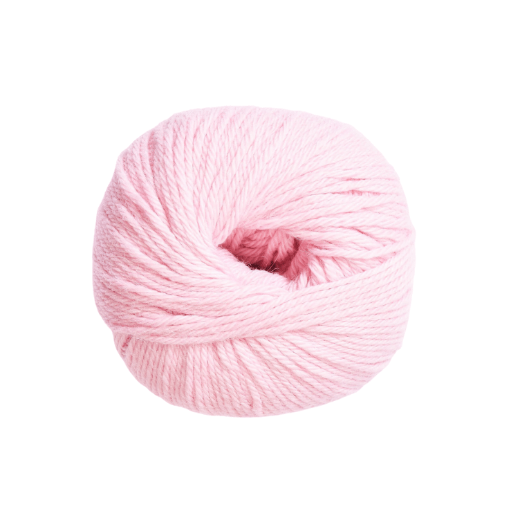 Weiches Strickgarn aus Babyalpaka 50 g - babyrosa