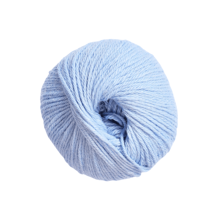 Weiches Strickgarn aus Babyalpaka 50 g - eisblau