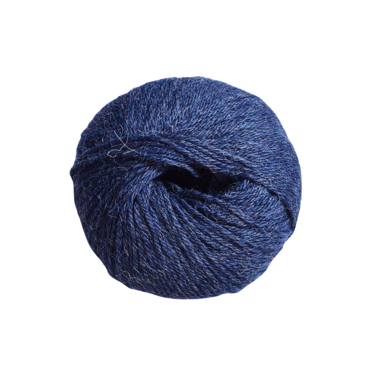 Weiches Strickgarn aus Babyalpaka 50 g - jeansblau