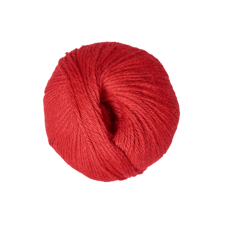 Weiches Strickgarn aus Babyalpaka 50 g - rot - Strickgarn