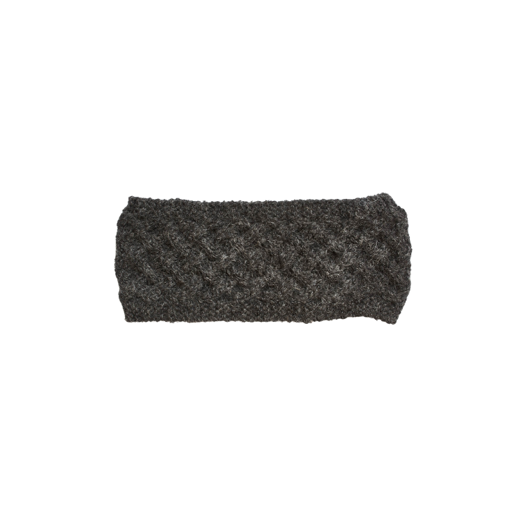 Warmes Stirnband mit Gitternetz-Struktur aus Baby-Alpaka-Wolle - Mein-Alpaka-Shop.de