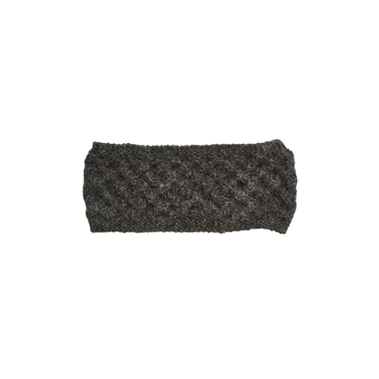 Warmes Stirnband mit Gitternetz-Struktur aus Baby-Alpaka-Wolle - Mein-Alpaka-Shop.de
