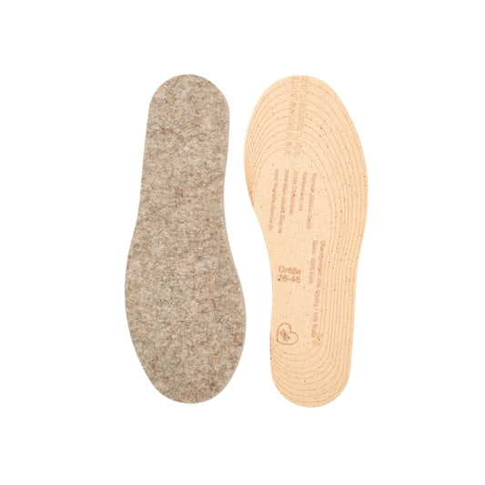Robuste Einlegesohle aus Alpaka-Woll-Filz für besondere Beanspruchung - Mein-Alpaka-Shop.de