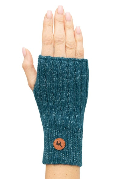 Kuschelige Pulswärmer mit Daumenloch aus Alpaka- Merino- Gemisch - Mein-Alpaka-Shop.de