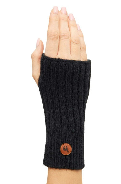 Kuschelige Pulswärmer mit Daumenloch aus Alpaka- Merino- Gemisch - Mein-Alpaka-Shop.de