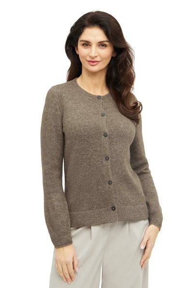 Kuschelige Strickjacke aus Alpaka-Merino-Mix