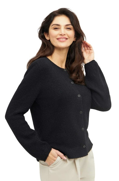 Kuschelige Strickjacke aus Alpaka-Merino-Mix