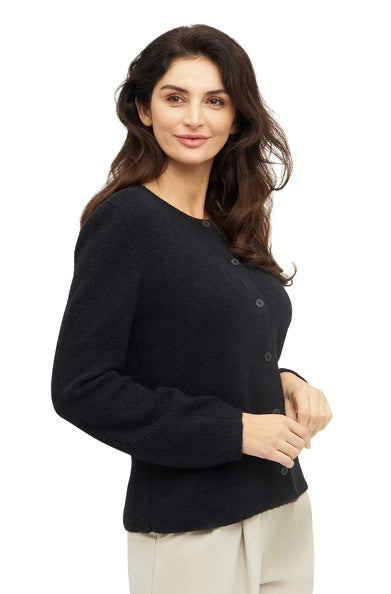 Kuschelige Strickjacke aus Alpaka-Merino-Mix