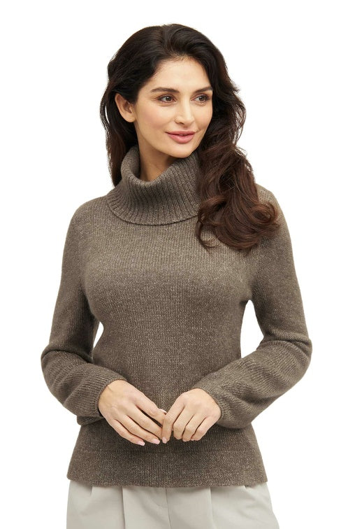 Kuscheliger Rollkragen-Pullover aus Alpaka-Merino-Mix - Mein-Alpaka-Shop.de