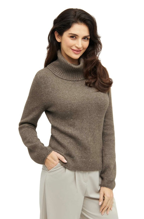 Kuscheliger Rollkragen-Pullover aus Alpaka-Merino-Mix - Mein-Alpaka-Shop.de
