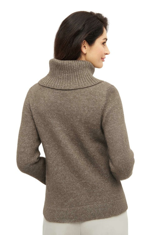 Kuscheliger Rollkragen-Pullover aus Alpaka-Merino-Mix - Mein-Alpaka-Shop.de