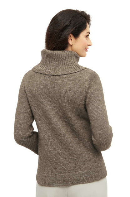 Kuscheliger Rollkragen-Pullover aus Alpaka-Merino-Mix - Mein-Alpaka-Shop.de