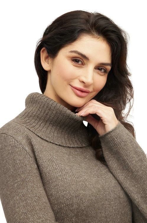 Kuscheliger Rollkragen-Pullover aus Alpaka-Merino-Mix - Mein-Alpaka-Shop.de