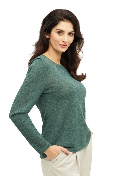 Zeitloser Pullover für Damen aus reiner Alpakawolle