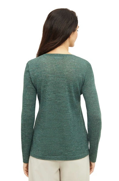 Zeitloser Pullover für Damen aus reiner Alpakawolle