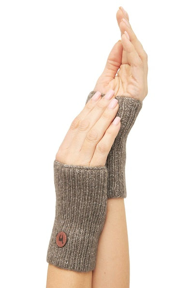 Weiche Pulswärmer aus Alpaka-Merino-Gemisch ohne Daumenloch - Mein-Alpaka-Shop.de