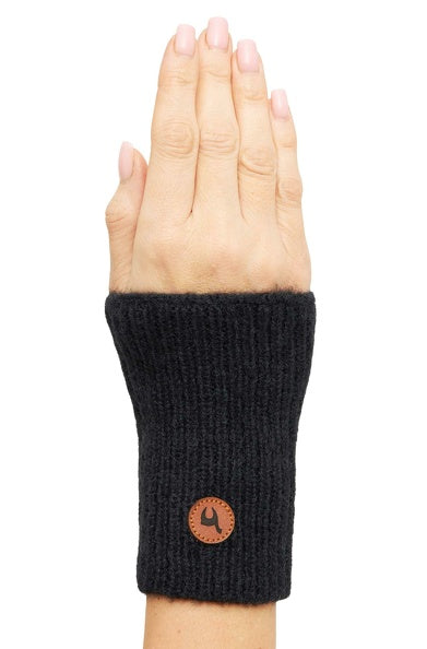 Weiche Pulswärmer aus Alpaka-Merino-Gemisch ohne Daumenloch - Mein-Alpaka-Shop.de