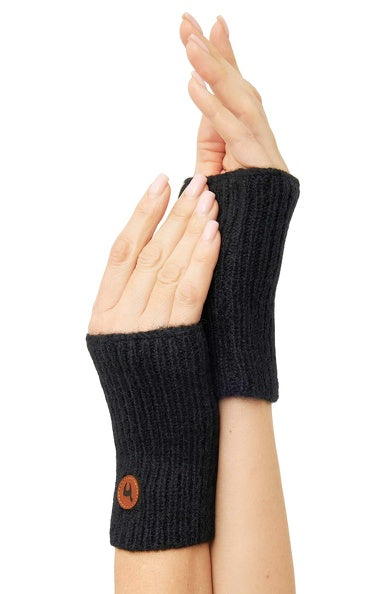 Weiche Pulswärmer aus Alpaka-Merino-Gemisch ohne Daumenloch - Mein-Alpaka-Shop.de