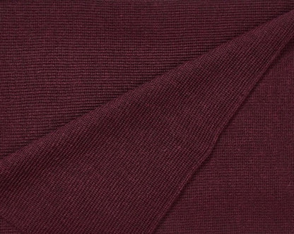 Schlichter Alpaka-Strickschal in vielen Farben - aubergine